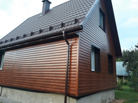 Реконструкция фасада с утеплением с применением металлического сайдинга